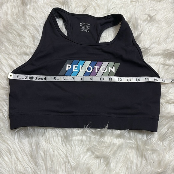 Peloton Black Pace High Neck Sports Bra Size XL - Picture 4 of 11